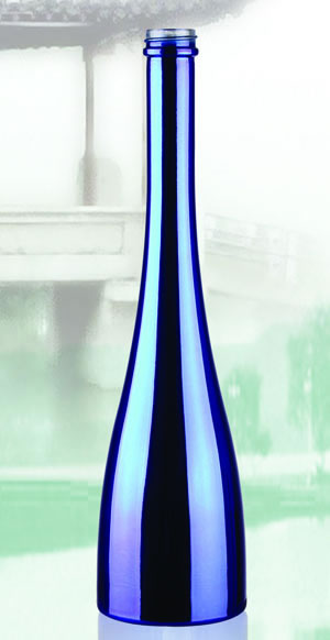 蓝色电镀玻璃瓶